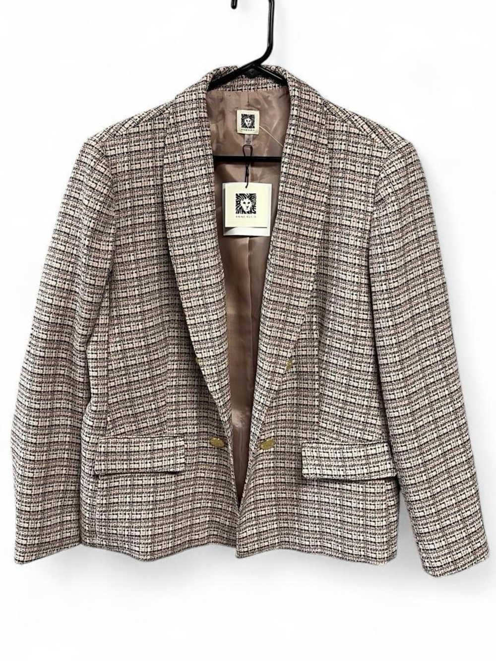 NWT Anne Klein Blazer Pink Black XL